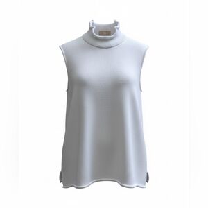 Knit White Sleeveless Top SZ Large by CISA LA